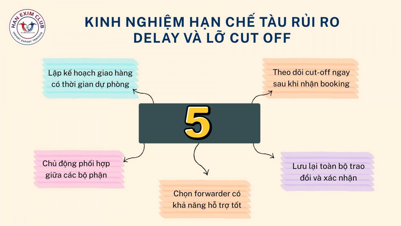 Kinh nghiệm hạn chế tàu rủi ro delay và lỡ cut off