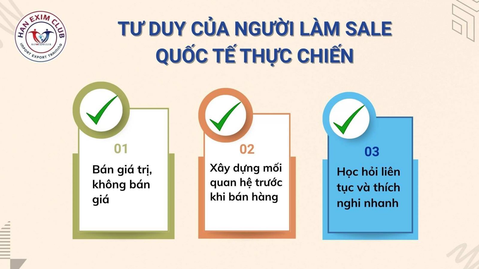 Tư duy của người làm sale quốc tế thực chiến