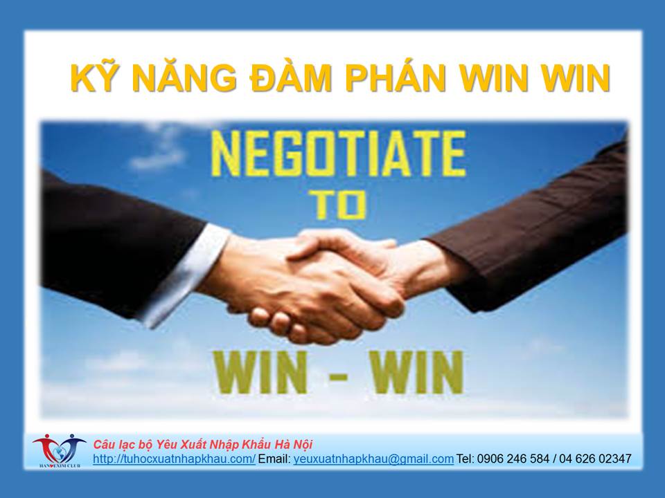 Kỹ năng đàm phán win-win