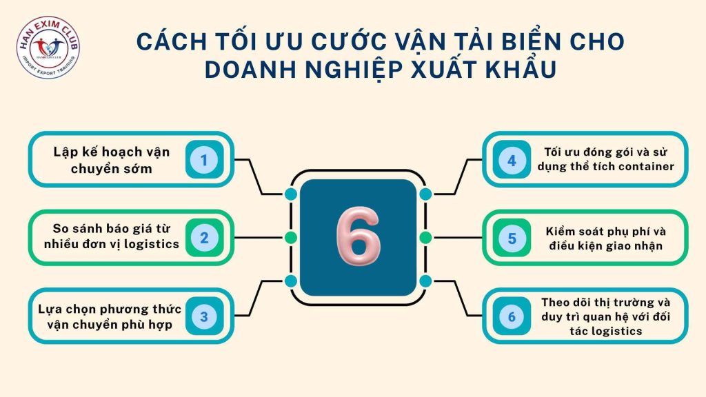 Cách tối ưu cước vận tải biển cho doanh nghiệp xuất khẩu